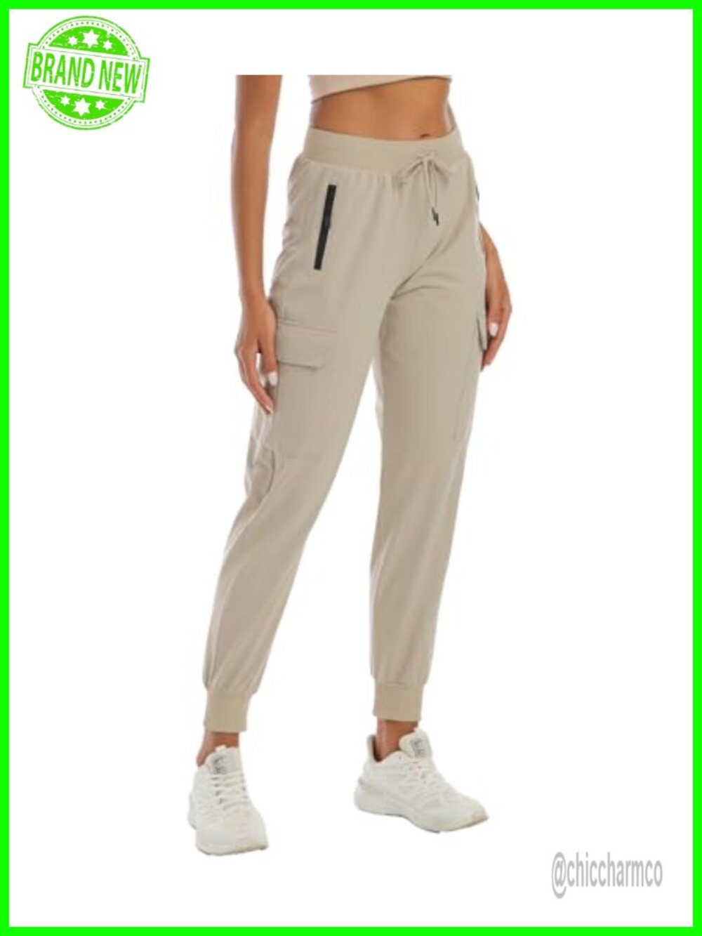 Womens Cargo Hiking Pants Quick Dry Joggers with 4 Pockets Lightweight